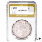 1899 Morgan Silver Dollar PGA MS65