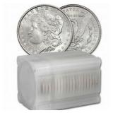 [20 coins] Pre-21 Morgan Silver Dollar Roll Ch BU