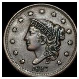 1837 Coronet Head Large Cent ABOUT  UNCIRCULATED