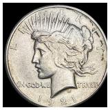 1921 Silver Peace Dollar CLOSELY UNCIRCULATED