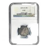 1875-CC Twenty Cent Piece NGC F15