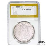 1889-O Morgan Silver Dollar PGA MS63
