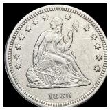 1860 Seated Liberty Quarter CLOSELY UNCIRCULATED