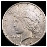 1924-S Peace Silver Dollar CLOSELY  UNCIRCULATED