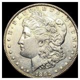 1892 Silver Morgan Dollar CLOSELY  UNCIRCULATED