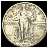 1920-S Silver Standing Liberty Quarter ABOUT  UNC