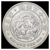 Japan Meiji Year 38 (1905) Silver 1 Yen UNCIRCULAT