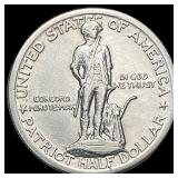 1925 Silver Lexington-Concord Half Dollar CLOSELY