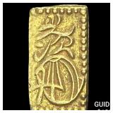 Japan 1832-1858 Gold 2 Shu CLOSELY UNCIRCULATED