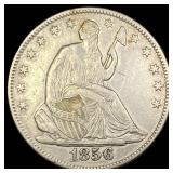 1856-O Seated Liberty Half Dollar NEARLY  UNCIRCU