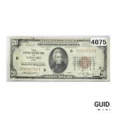 1929 $20 Federal Reserve Bank Note Cleveland 8
