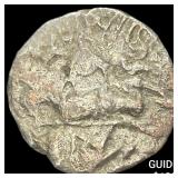 India Rajput 700-1000  Silver Jital NEARLY UNCIRC