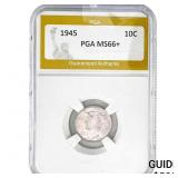 1945 Mercury Silver Dime PGA MS66+
