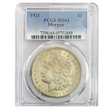 1921 Morgan Silver Dollar PCGS MS64