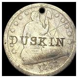 1857 Silver Seated Liberty Quarter HIGH GRADE