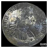 1809 Colonial Spain Silver 8 Reales Chopmarks NEAR