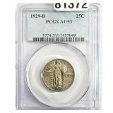 1929-D Standing Liberty Quarter PCGS AU53