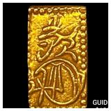 Japan 1832-1858 Gold 2 Shu CLOSELY UNCIRCULATED