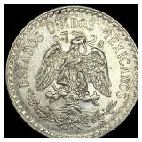 1923 Mexico Silver 1 Peso  UNCIRCULATED