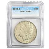 1900-O Morgan Silver Dollar ICG MS62