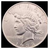 1935-S Silver Peace Dollar CLOSELY  UNCIRCULATED