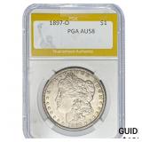 1897-O Morgan Silver Dollar PGA AU58