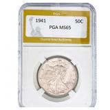 1941 Walking Liberty Half Dollar PGA MS65