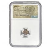 Judaea Alex Jannaeus 103-76 BC Bronze Prutah NGC