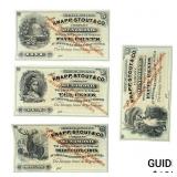 [4]1892-1876 Unc. Frac. Currency Set WI K.S. Co