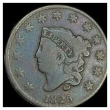 1825 Coronet Head Large Cent ABOUT  UNCIRCULATED