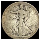 1921-S Silver Walking Liberty Half Dollar  NICELY