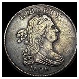 1806 Draped Bust Half Cent NEARLY  UNCIRCULATED