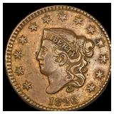 1826 Coronet Head Large Cent NEARLY  UNCIRCULATED