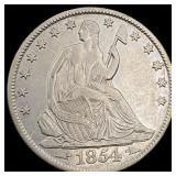 1854-O Seated Liberty Half Dollar NEARLY  UNCIRCU