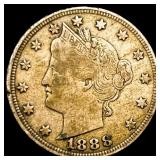 1888 Liberty Head Nickel LIGHTLY CIRCULATED