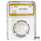 1916 Walking Liberty Half Dollar PGA MS63