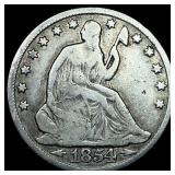 1854-O Arrows Seated Liberty Half Dollar  NICELY