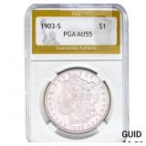 1903-S Morgan Silver Dollar PGA AU55