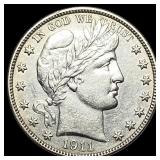 1911-S Silver Half Dollar Barber UNCIRCULATED