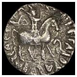 Indo-Scythian 59-12 BC Silver drachm NEARLY UNCIR