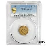 1852 $2.50 Gold Quarter Eagle PCGS AU55
