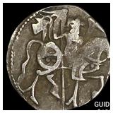 India Rajput 700-1000  Silver Jital NEARLY UNCIRC