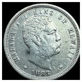 1883 Hawaii Silver Dime CLOSELY UNCIRCULATED
