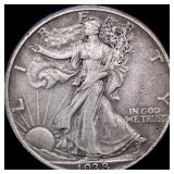 1938-D Walking Liberty Half Dollar NEARLY  UNCIRC