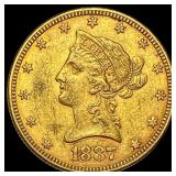 1887 Liberty Head $10 Eagle CLOSELY UNCIRCULATED