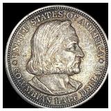 1893 Silver Columbian Half Dollar CLOSELY UNCIRCUL