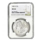 1901-O Morgan Silver Dollar NGC MS66