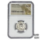 Roman Gordian III, AD 238-244 Silver Denarius NGC