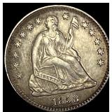 1858 Silver Seated Liberty Half Dime CHOICE  AU
