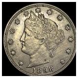 1898 Liberty Head Nickel CHOICE AU